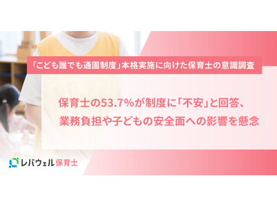 保育士の半数以上「こども誰でも通園制度」に不安 画像