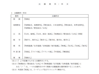 【共通テスト2028】1/15-16に実施…教科・科目は変更なし 画像