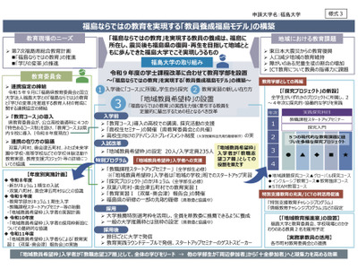 福島・静岡・秋田など地域教員希望枠12大学の事業概要公表 画像