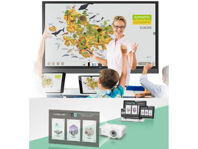 【Expo2021】GIGA時代の教室の必需品、BenQのプロジェクターと電子黒板 画像