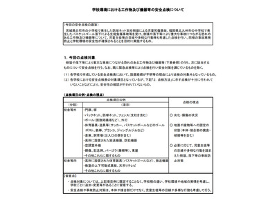 学校内での事故防止、工作物や機器等の点検を…文科省 画像