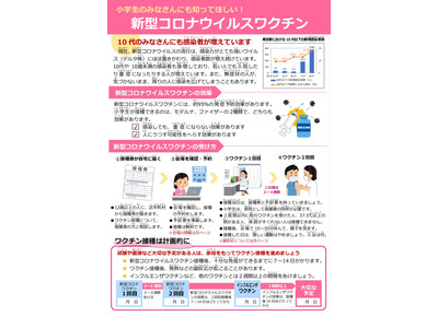 東京都教委、小・中学生向けコロナワクチンリーフレット作成 画像