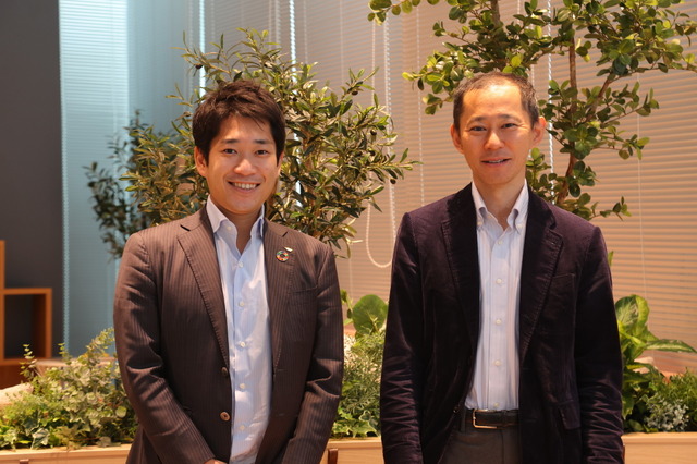 Gakken LEAP 代表取締役CEOの細谷仁詩氏（左）と、同社取締役CTOの山内秀樹氏（右）