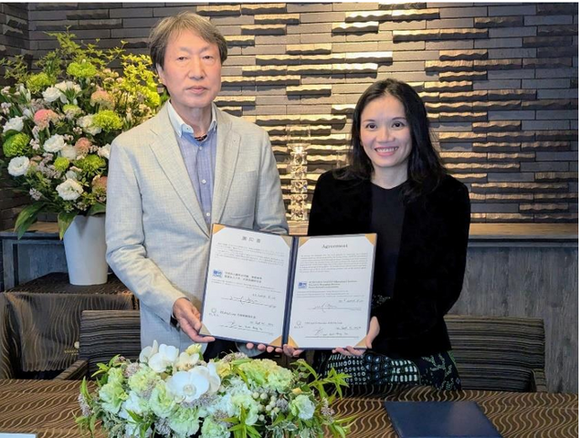 駿台グループ関連7社代表 山畔清明氏、米ELSA,Corp CEO Vu Van氏