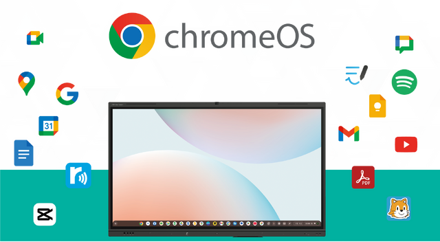 さつきの電子黒板「MIRAI TOUCH」でChromeOSが利用可能に、Bettにて発表