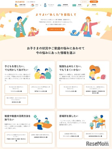 不登校ポータルサイト「あした研究室」