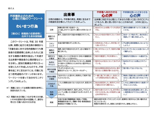 埼玉県、不祥事根絶「ワークシート」実際の事例もとに作成 | 教育業界