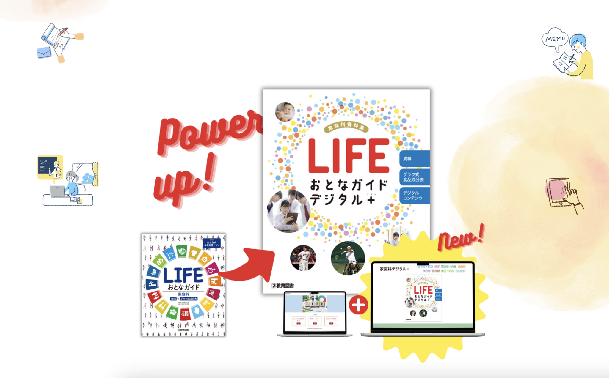 教育図書、高校家庭科資料集「LIFEおとなガイドデジタル＋」発行