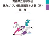 2037年までの10年で約50学級減「青森県立高校魅力づくり推進計画基本方針（案）」 画像