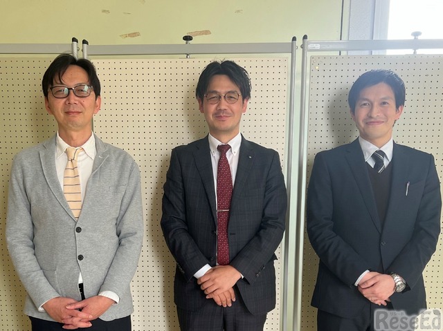 左から、横大路先生、遠藤先生、工藤先生